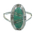 Southwest Sterling Silver And Turquoise Inlay Ring Size 5-1/4 YX69660